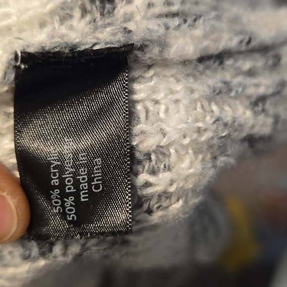 Lane Bryant 14/16 open front grey and white space dyed cartogan - Picture 5 of 6